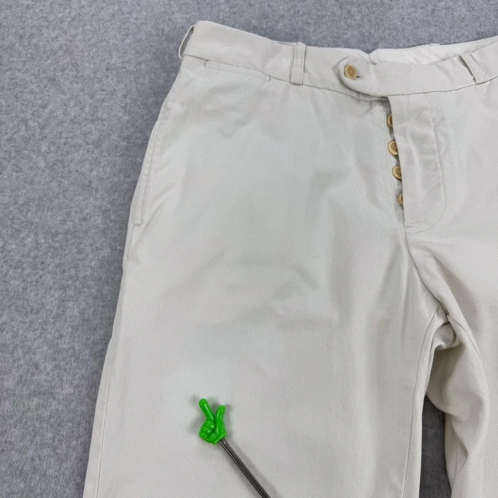 Polo Ralph Lauren Pants Mens 34x30 Beige Cotton Chino Casual Adjustable Waist